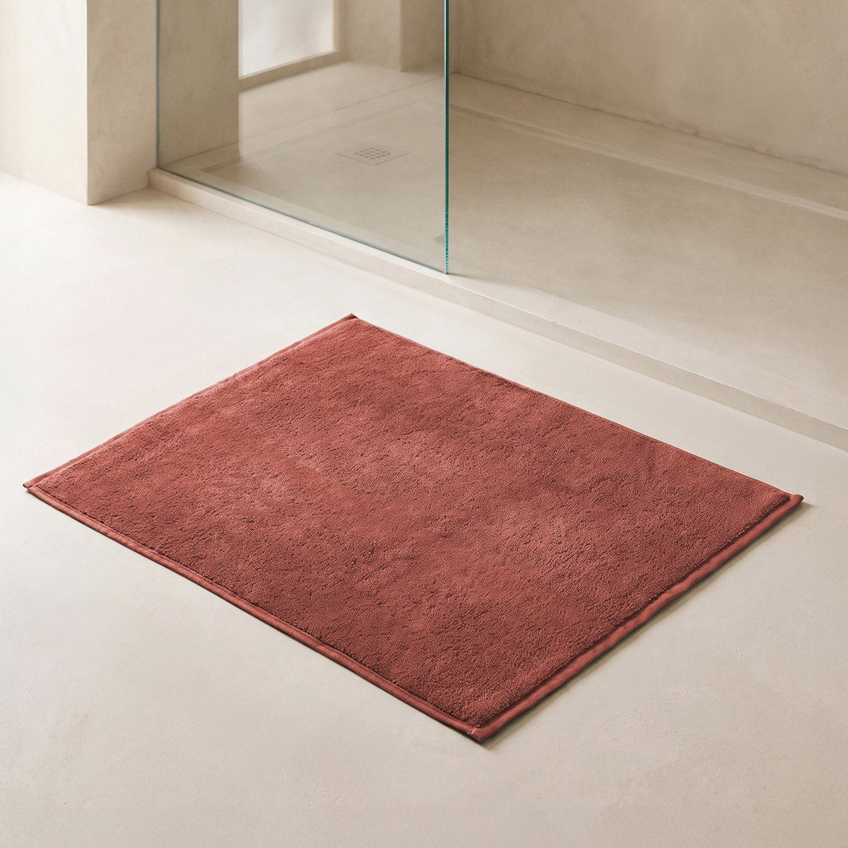 Alfombra Baño Zen 50x70 Terracota