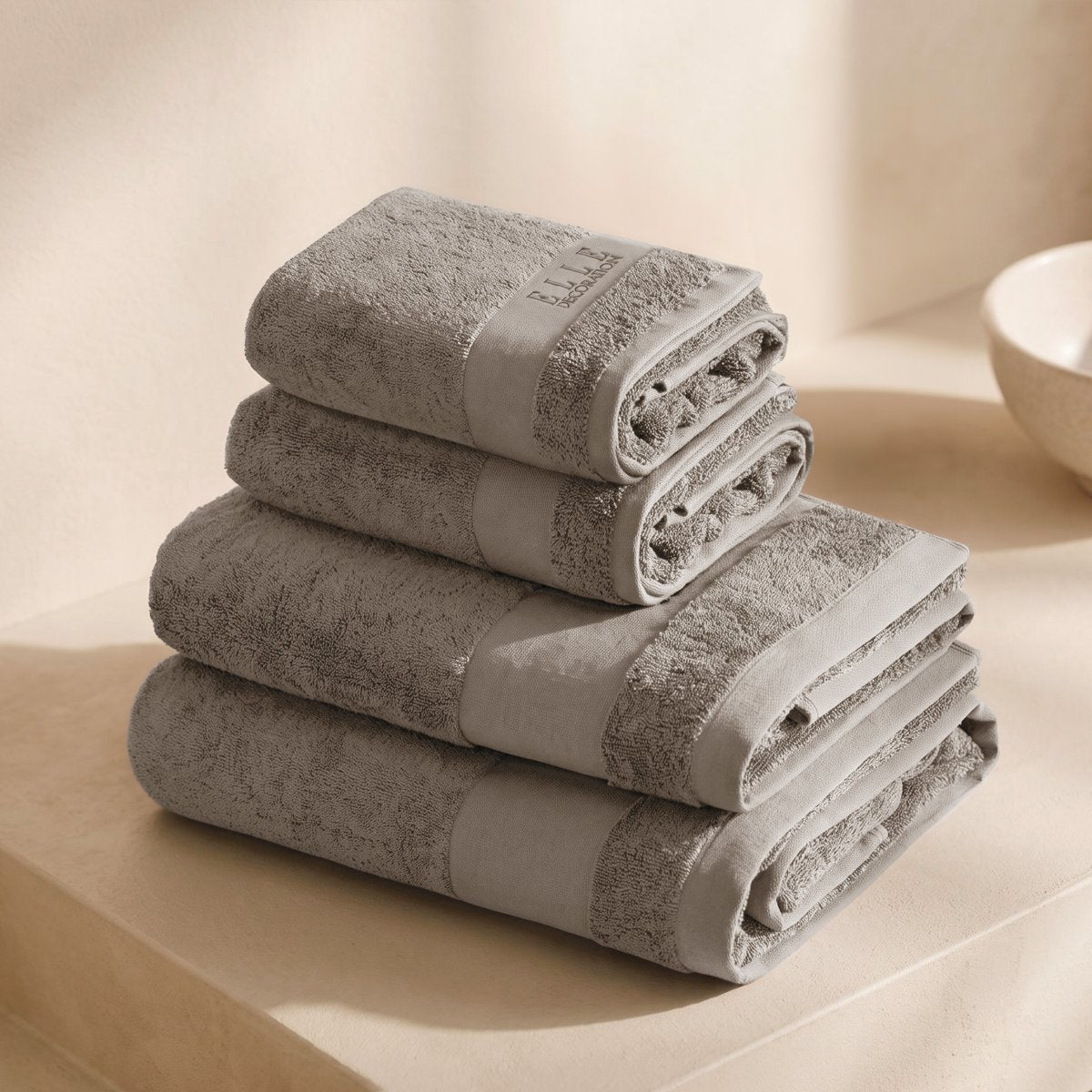 Juego de Toallas Luxe Taupe 700 gr