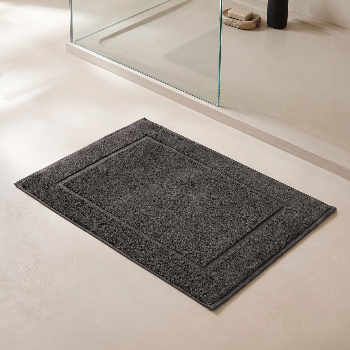 Alfombra Baño Luxe 50x70 Anthracite