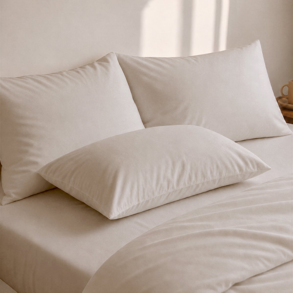 Funda de Almohada Beige - Elle Deco