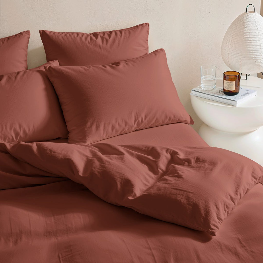 Funda de Almohada Terracota - Elle Deco