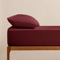 Sábana Bajera Ajustable Ciruela - Elle Deco