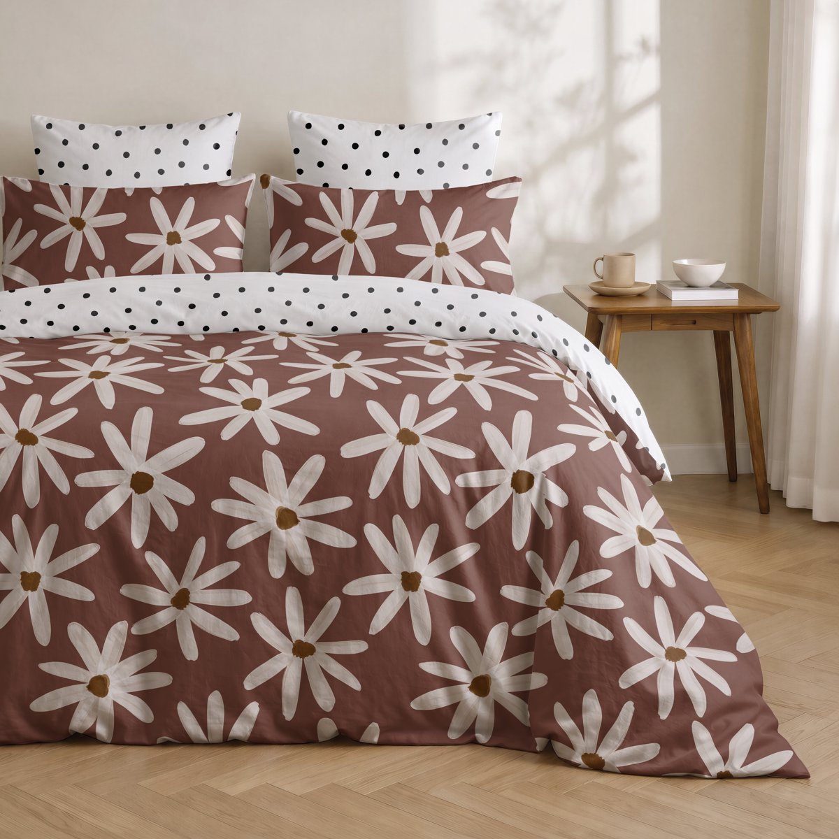 Funda Nórdica Estampada Celyn Brown - Brown - foto 1