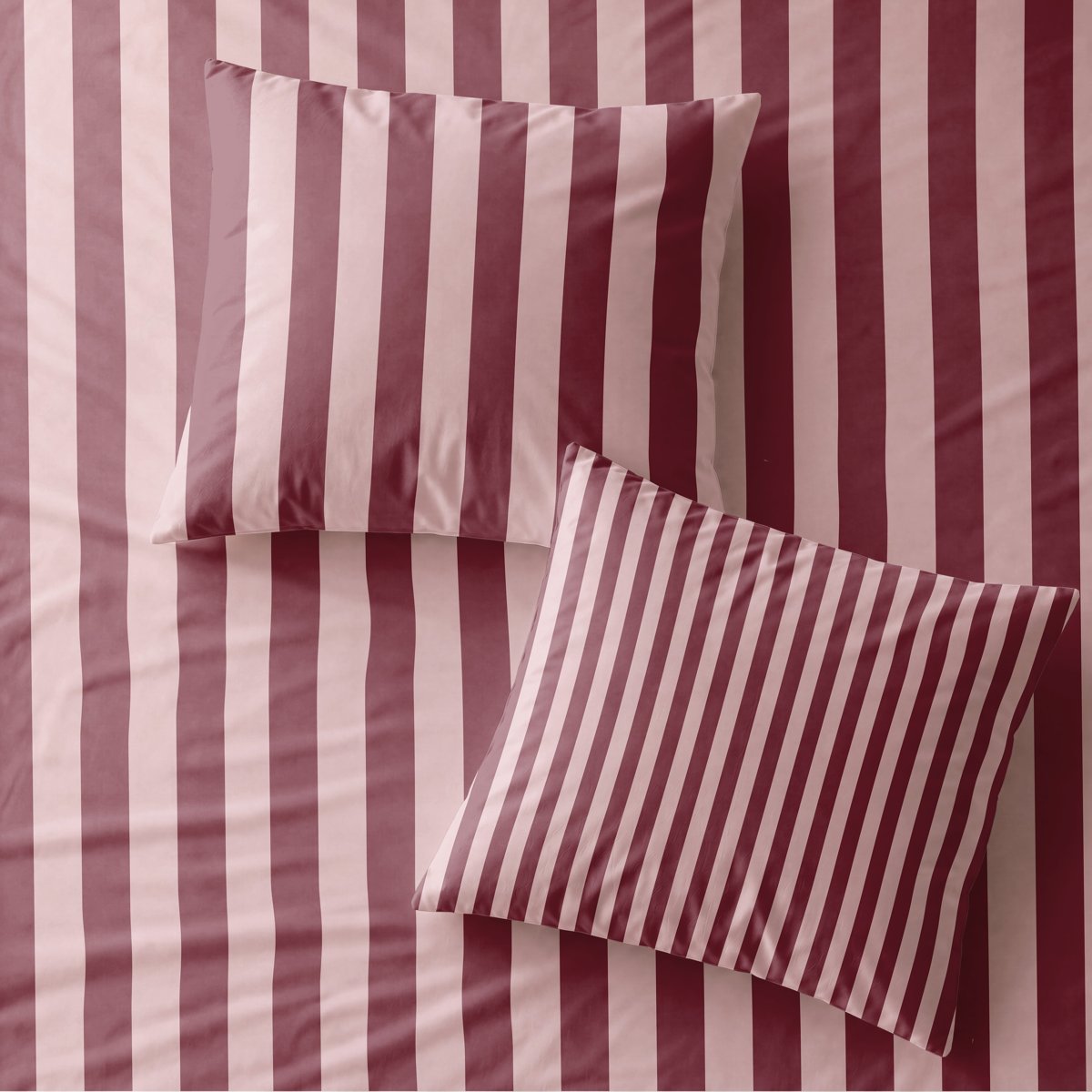 Funda de Cojín Estampada Marena Ciruela - Rosa y Burdeos - foto 3