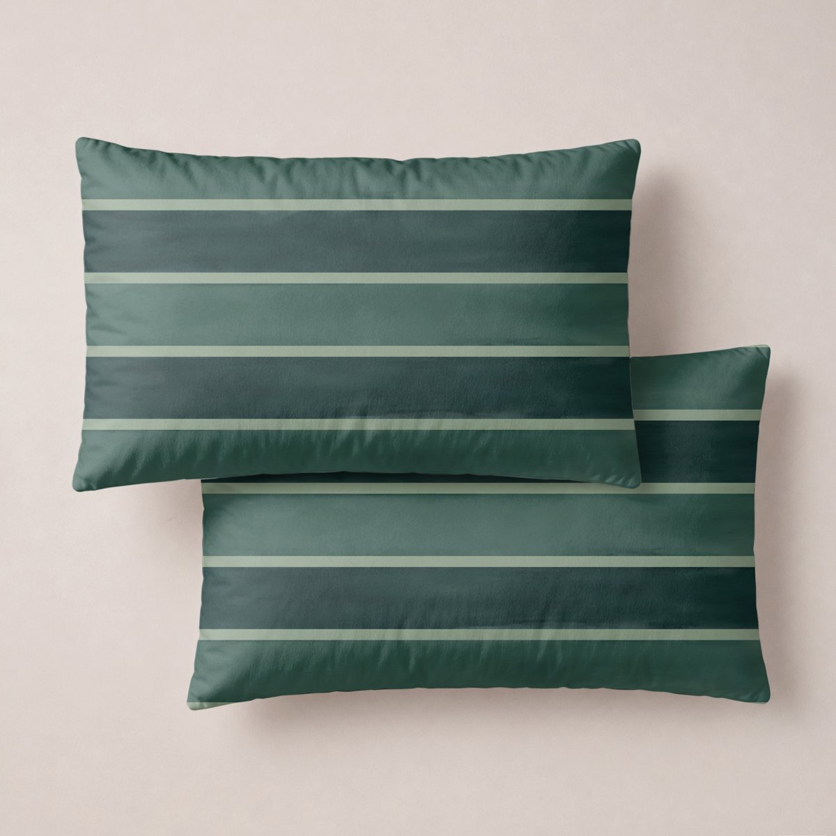Funda de Almohada Estampada Skyline Forest - Verde - foto 1