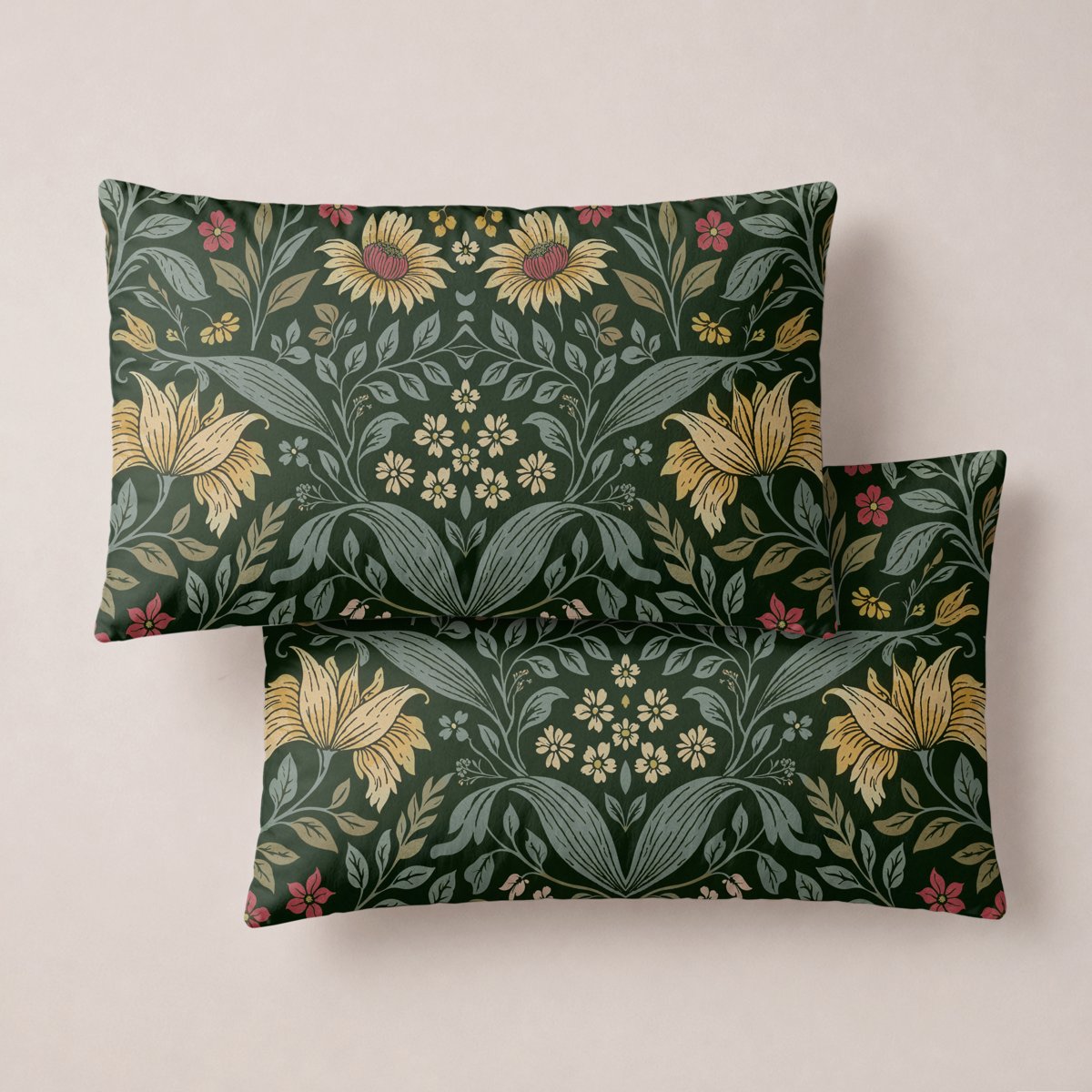 Funda de Almohada Estampada Ceylan Forest - Verde - foto 1