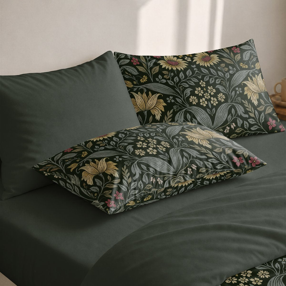 Funda de Almohada Estampada Ceylan Forest - Verde - foto 2