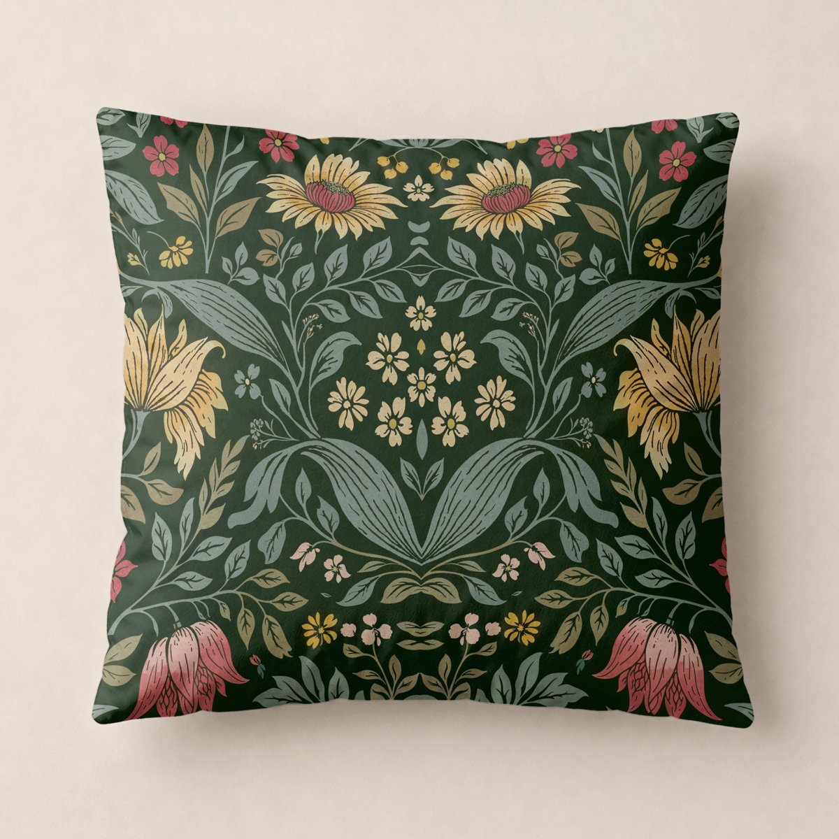 Funda de Cojín Estampada Ceylan Forest - Verde - foto 1