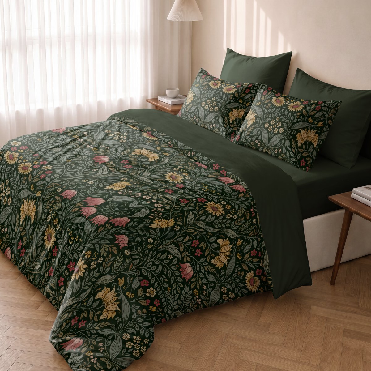 Funda Nórdica Estampada Ceylan Forest - Verde - foto 3