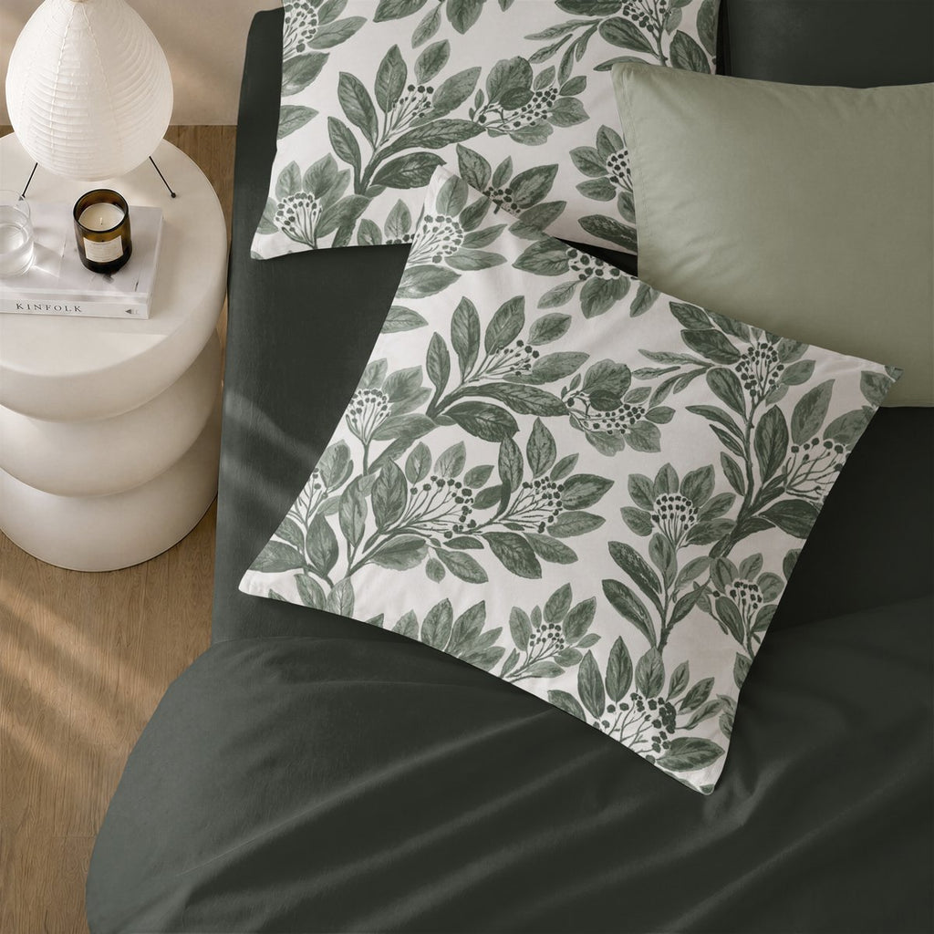 Funda de Cojín Estampada Melisa Forest - Verde y Blanco - foto 2
