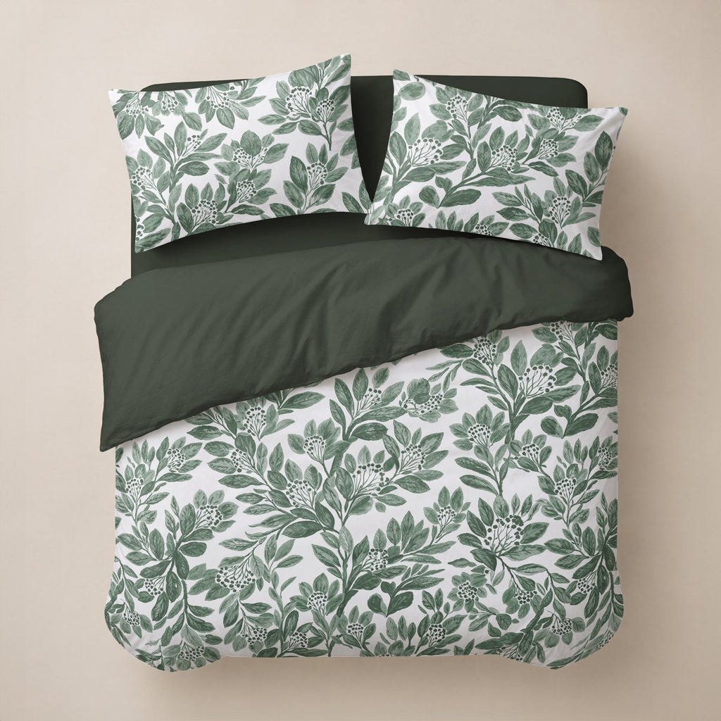Funda Nórdica Estampada Melisa Forest - Verde y Blanco - foto 4