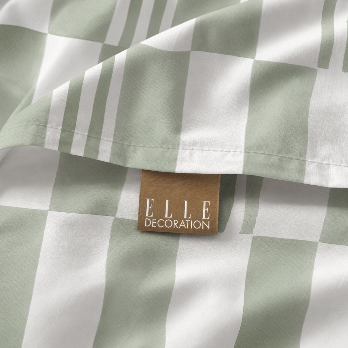 Funda de Almohada Estampada Cubik Verde - Verde y Blanco - foto 3