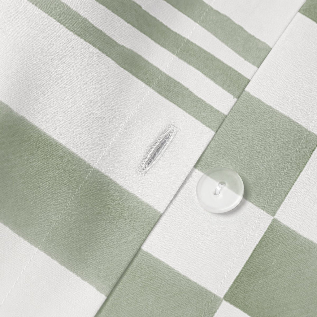 Funda Nórdica Estampada Cubik Verde - Verde y Blanco - foto 6