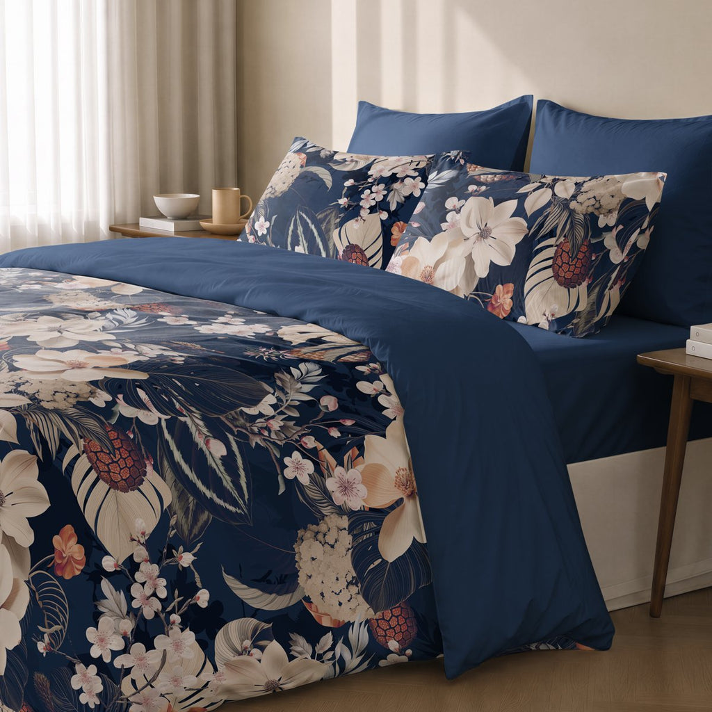 Funda de Almohada Estampada Sayuri Navy - Azul - foto 2