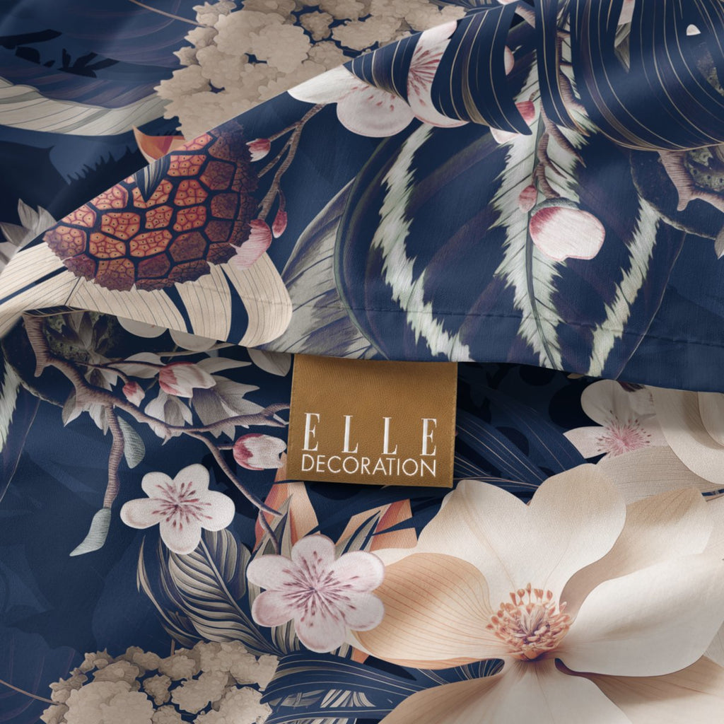 Funda de Almohada Estampada Sayuri Navy - Azul - foto 3