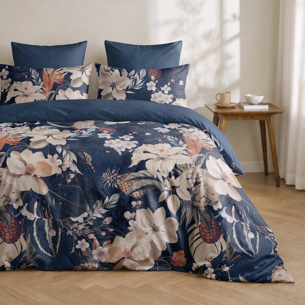 Funda Nórdica Estampada Sayuri Navy - Azul - foto 1