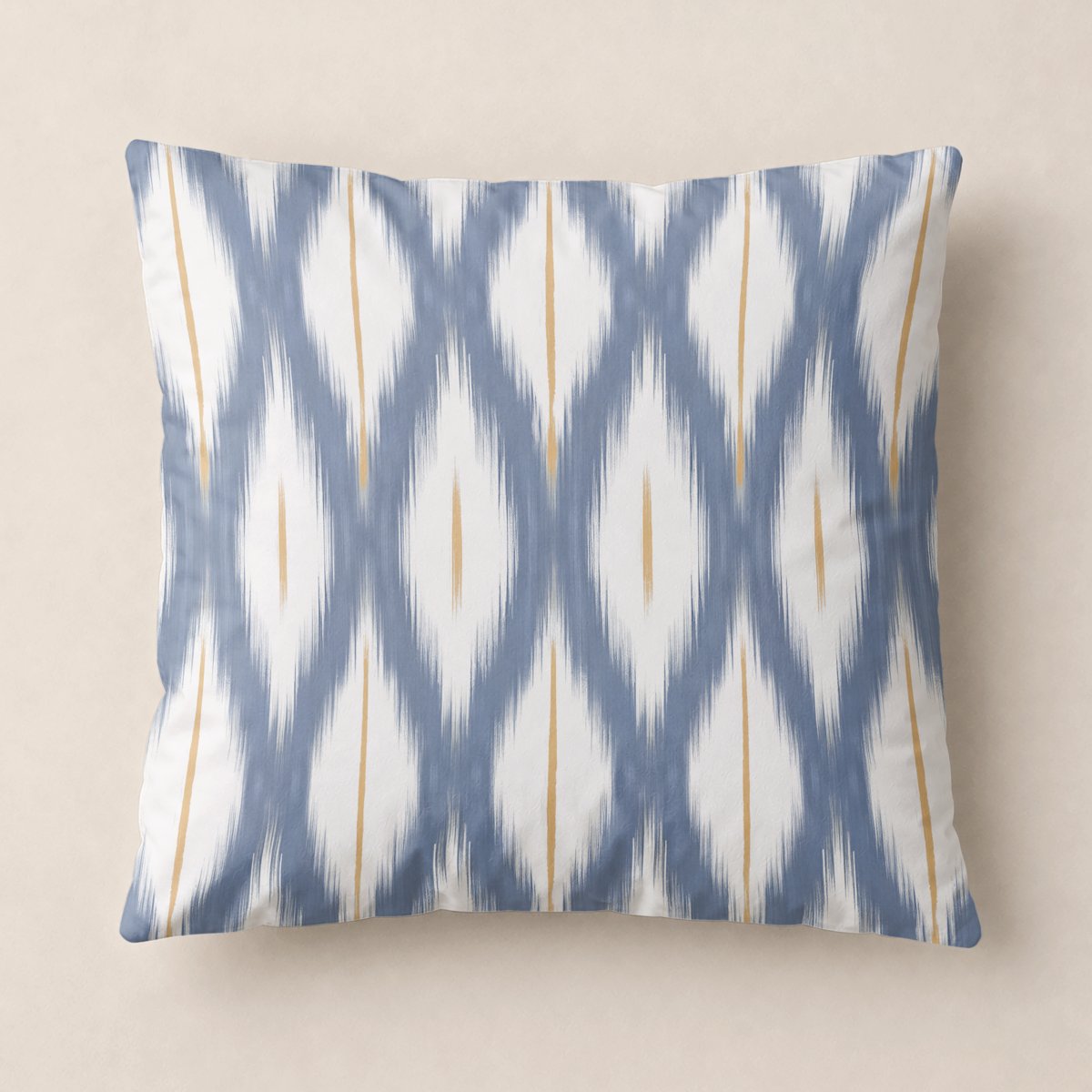 Funda de Cojín Estampada Altea Azul - Azul y Beige - foto 1