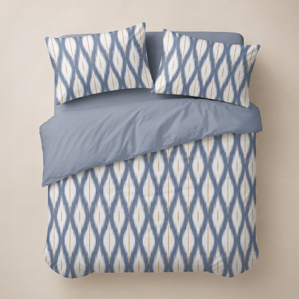Funda Nórdica Estampada Altea Azul - Azul y Beige - foto 4
