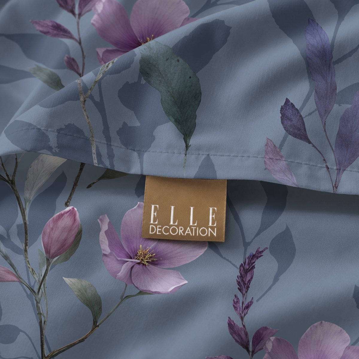 Funda de Cojín Estampada Bahari Petroleo - Azul y Rosa - foto 3