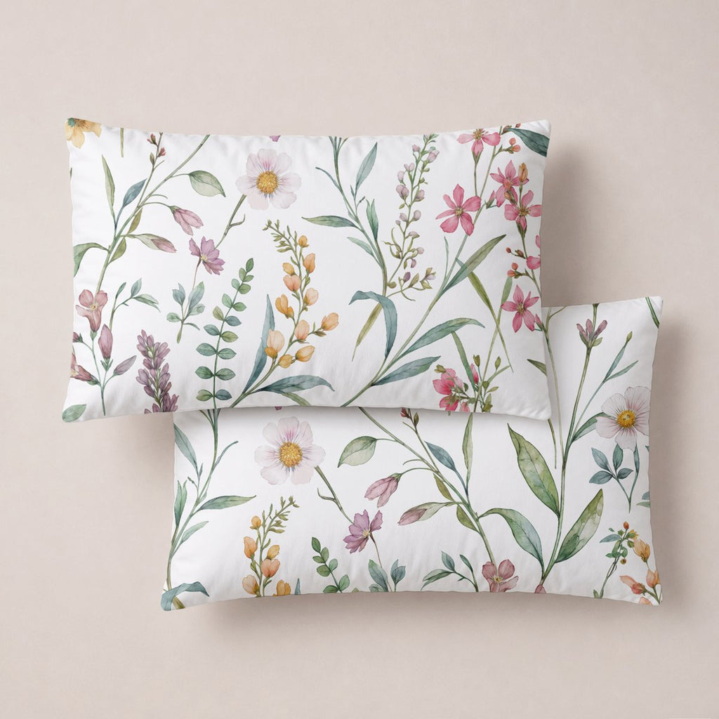 Funda de Almohada Estampada Shiori Blanco - Blanco - foto 1