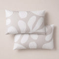 Funda de Almohada Estampada Selene Beige - Blanco y Beige - foto 1