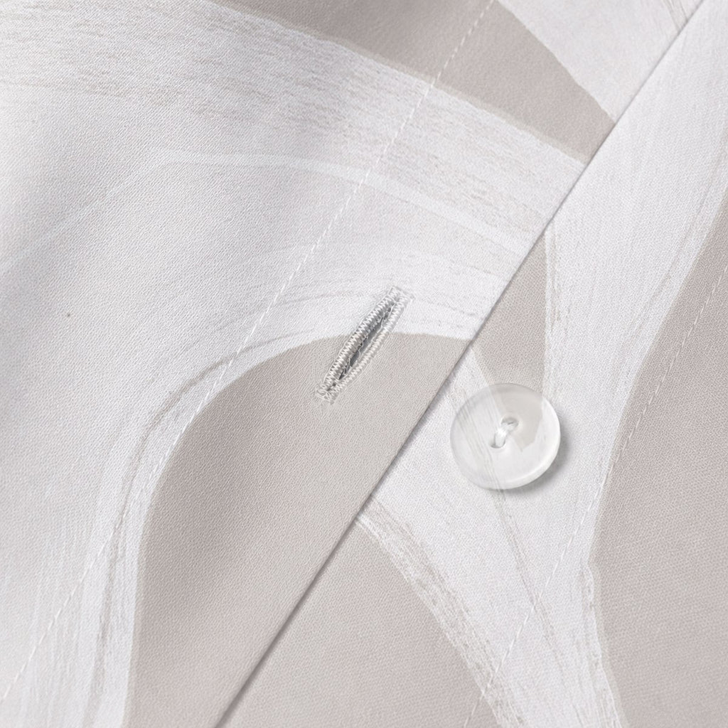 Funda Nórdica Estampada Selene Beige - Blanco y Beige - foto 6