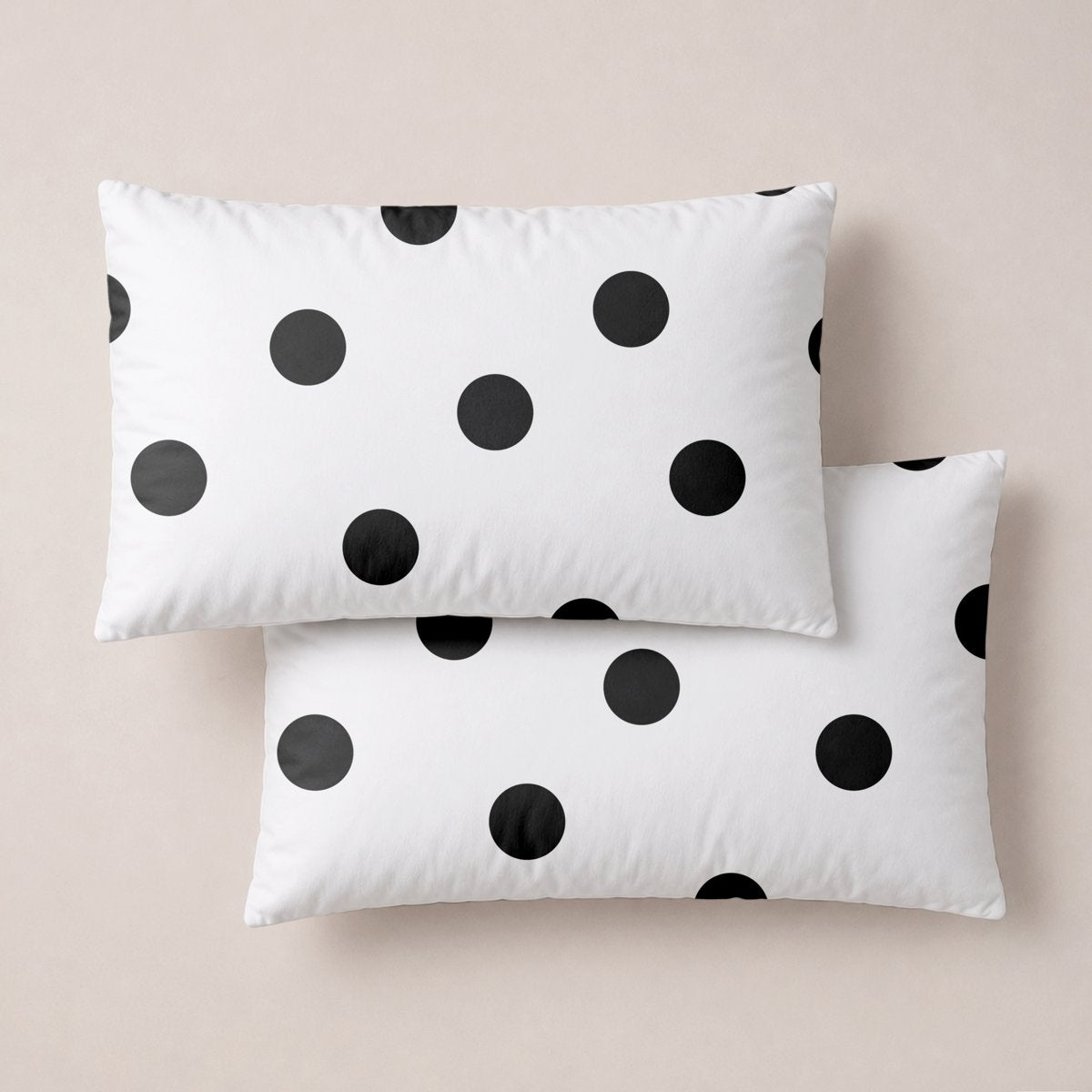Funda de Almohada Estampada Aveline Blanco - Blanco y Negro - foto 1