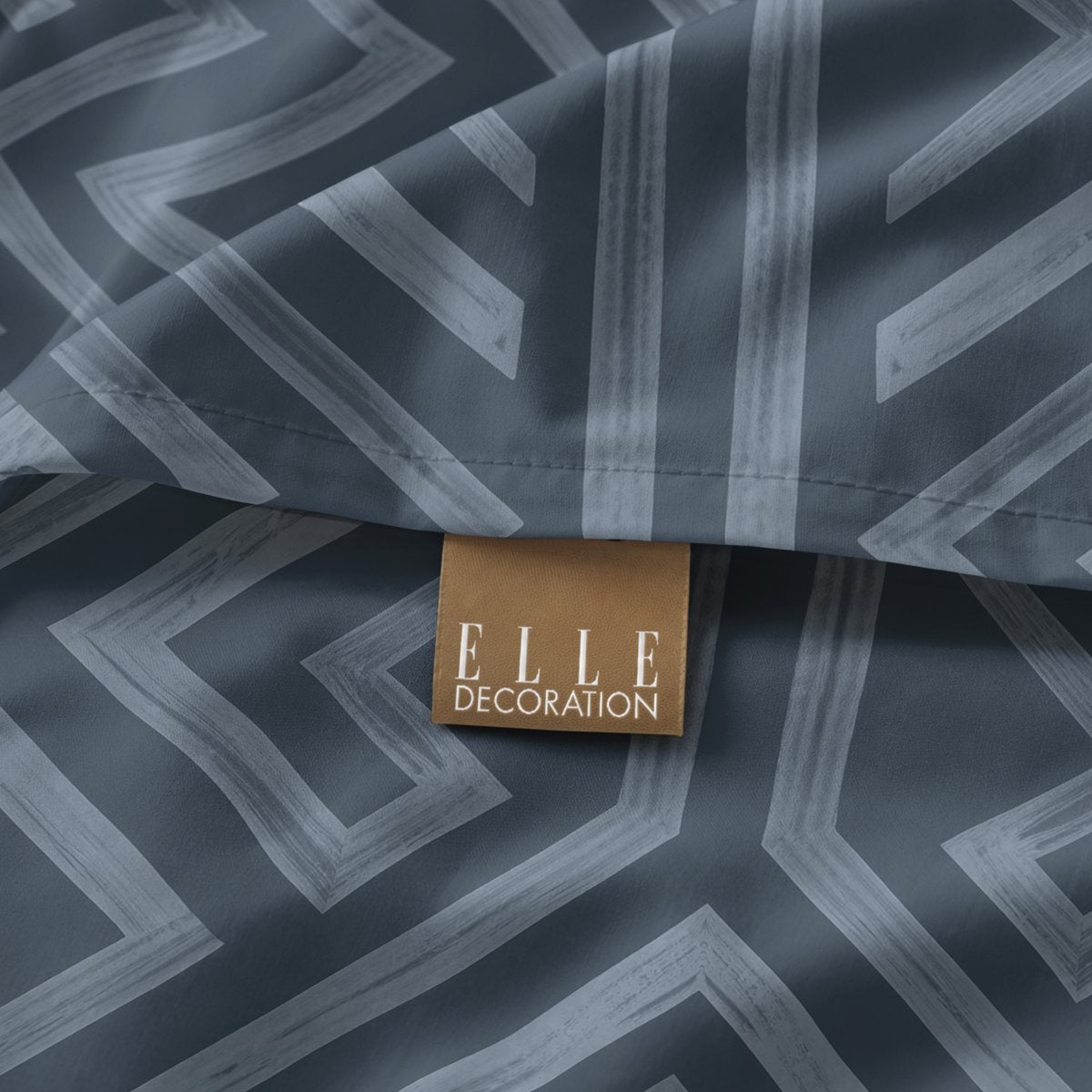 Funda de Cojín Estampada Olyra Petroleo - Azul y Oscuro - foto 3