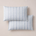 Funda de Almohada Estampada Portofino Blue - Blanco y Azul - foto 1