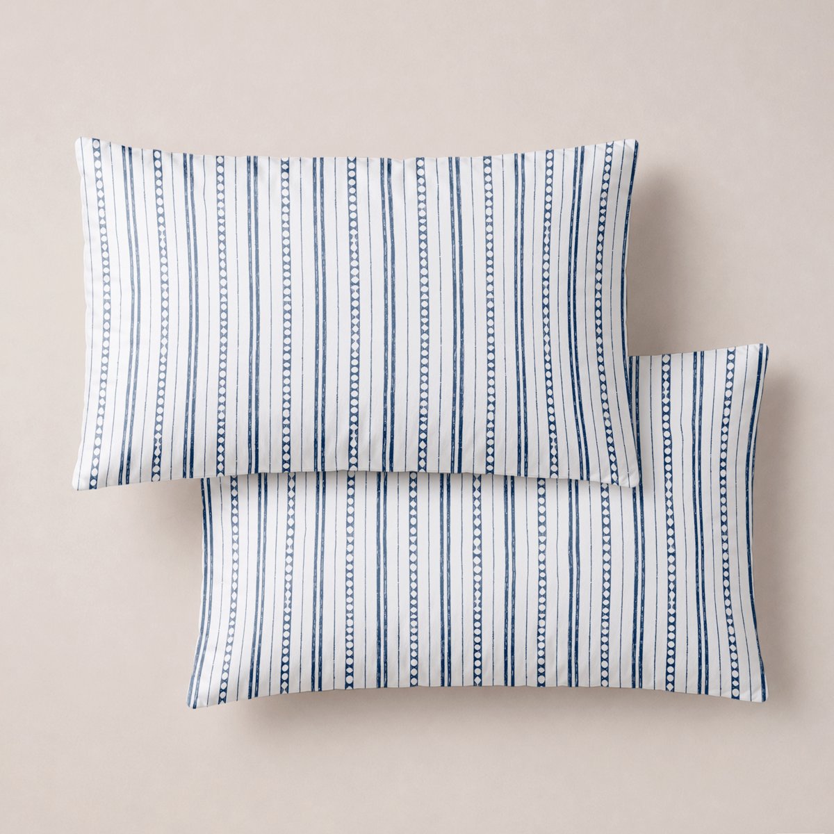 Funda de Almohada Estampada Portofino Blue - Blanco y Azul - foto 1