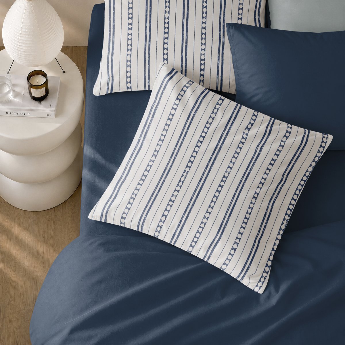 Funda Nórdica Estampada Portofino Blue - Blanco y Azul - foto 2