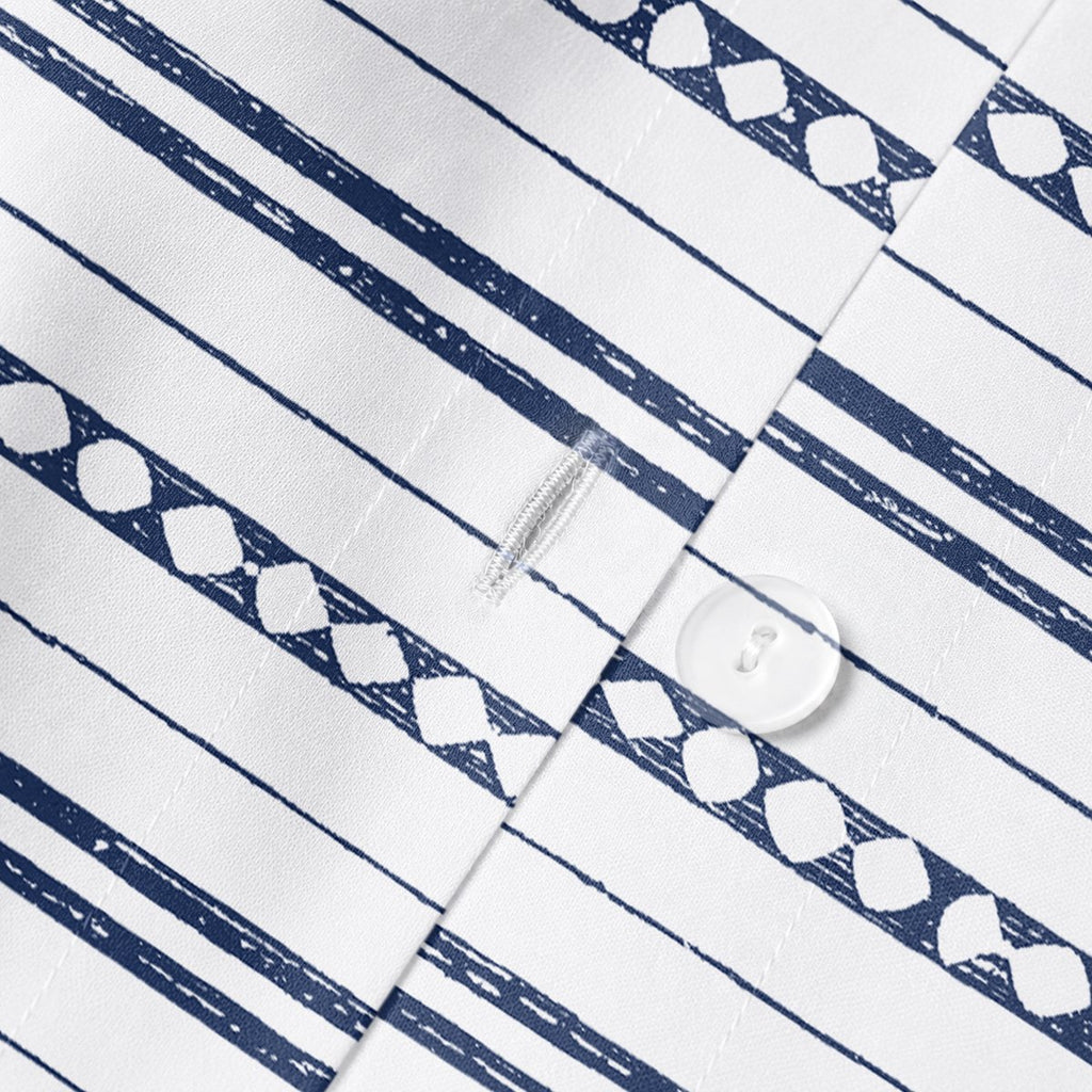 Funda Nórdica Estampada Portofino Blue - Blanco y Azul - foto 6