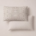 Funda de Almohada Estampada Kaelis Beige - Beige y Blanco - foto 1