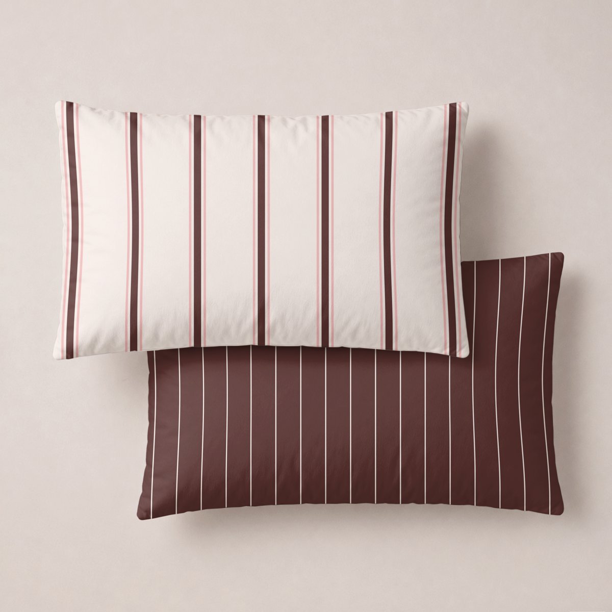 Funda de Almohada Estampada Prestige Beige - Marrón y Beige - foto 1