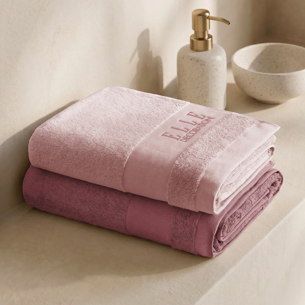 Juego de Toallas Bicolor Luxe Rose - Petal 700 gr