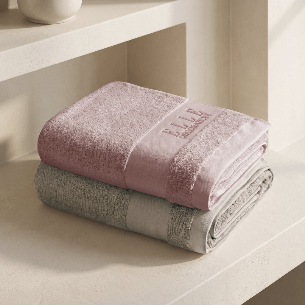 Juego de Toallas Bicolor Luxe Taupe - Rose 700 gr