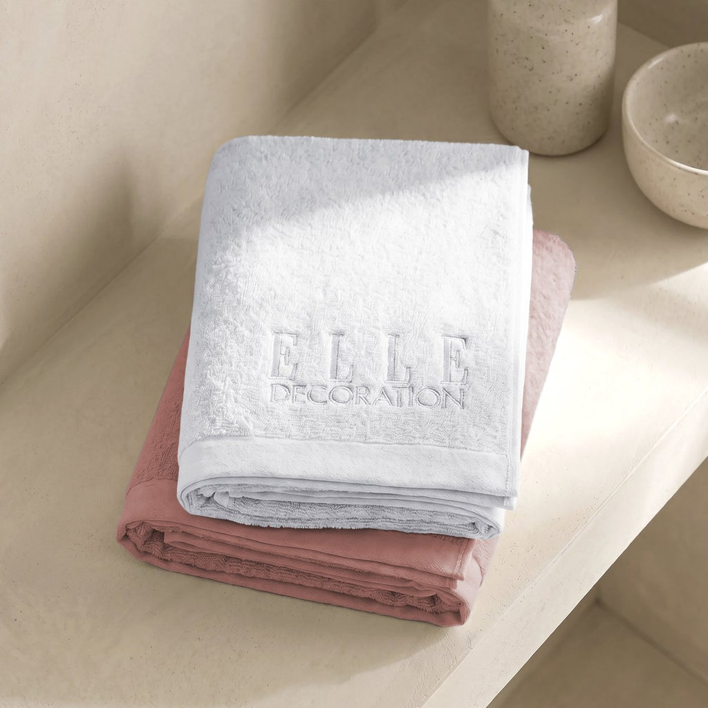 Juego de Toallas Bicolor Zen White - Blush 600 gr