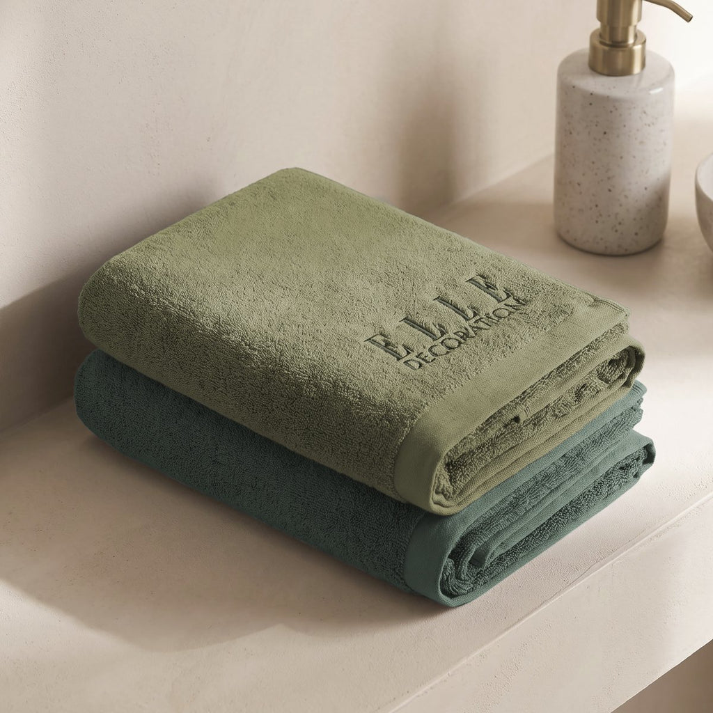 Juego de Toallas Bicolor Zen Green - Olive 600 gr