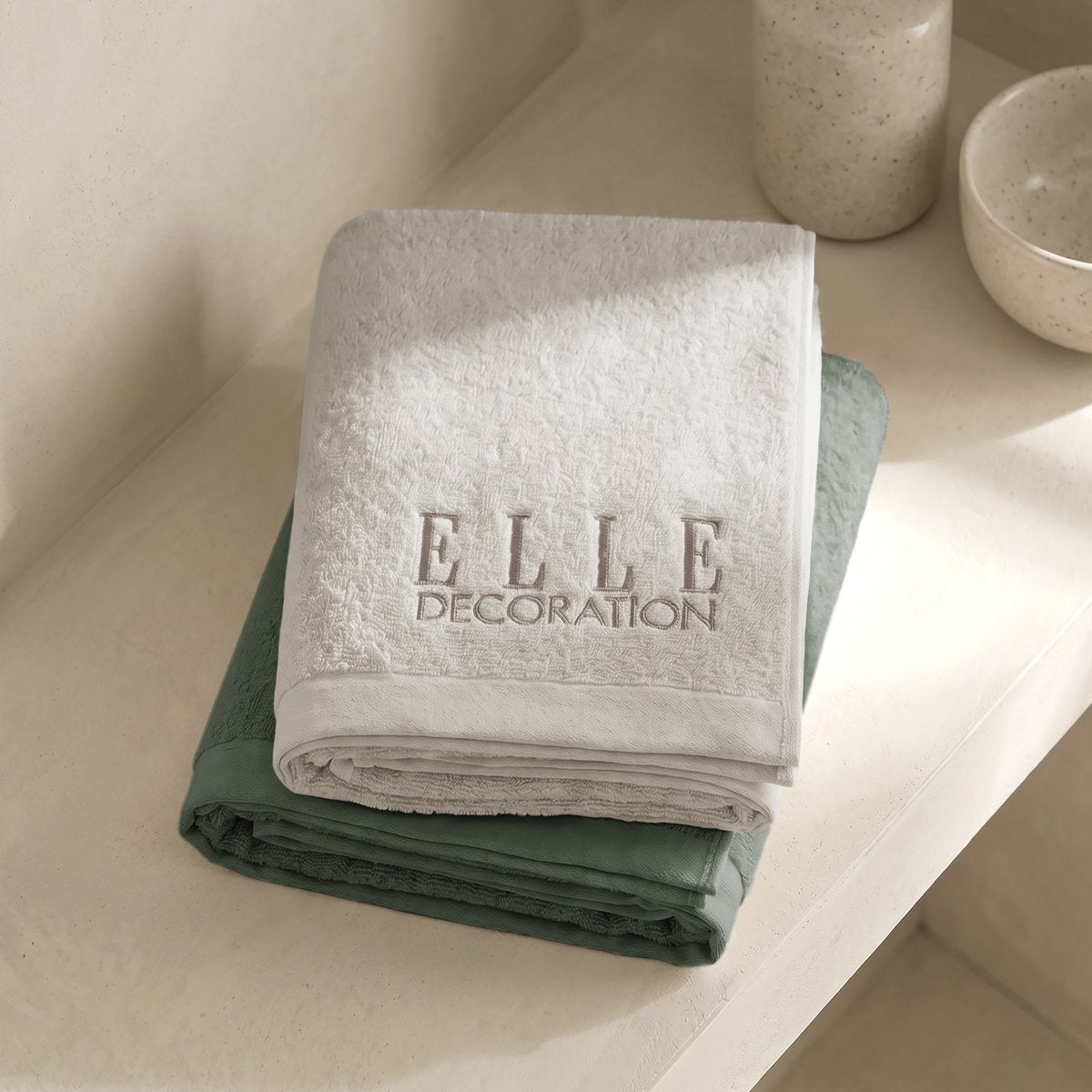 Juego de Toallas Bicolor Zen Olive - Linen 600 gr