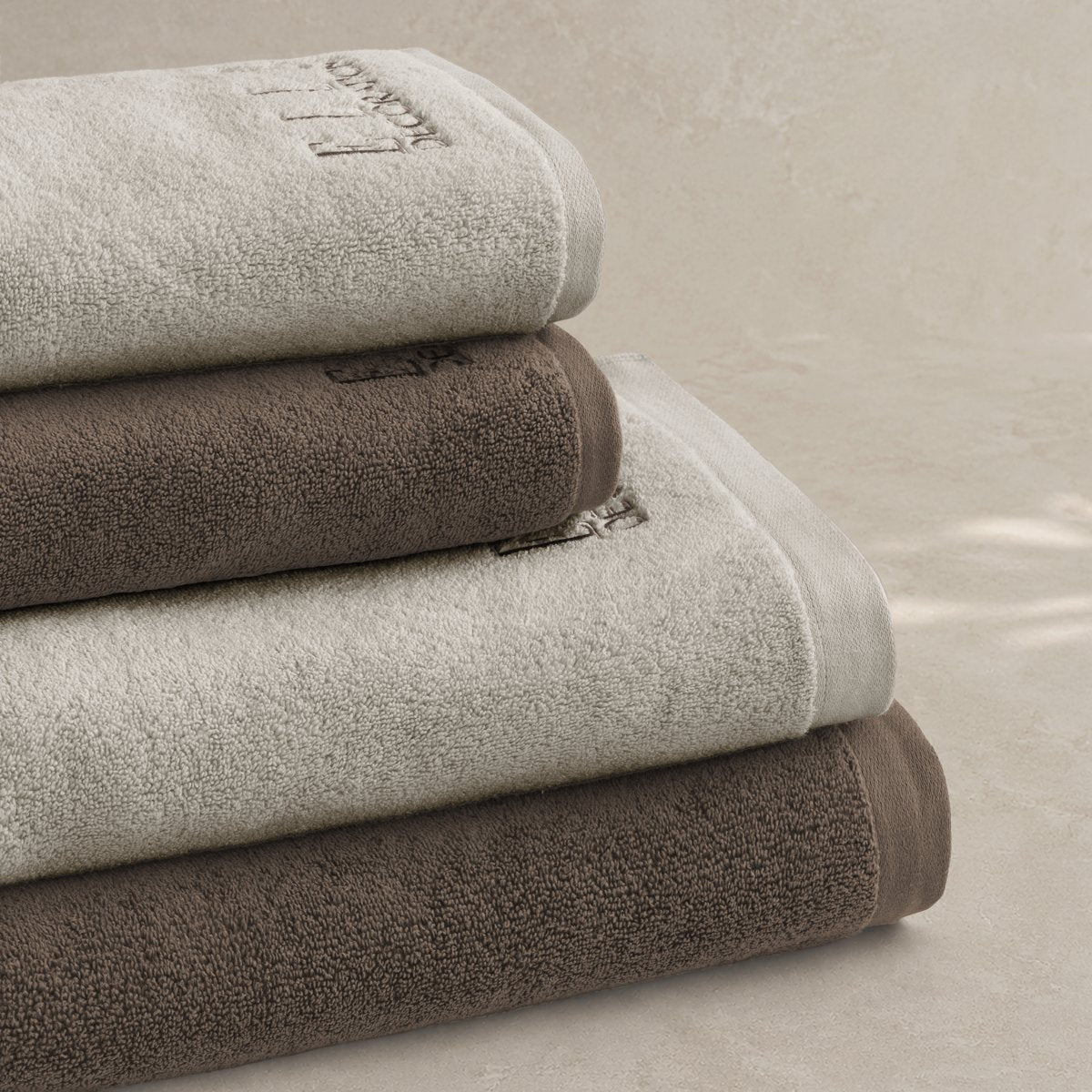 Juego de Toallas Bicolor Zen Linen - Stone 600 gr