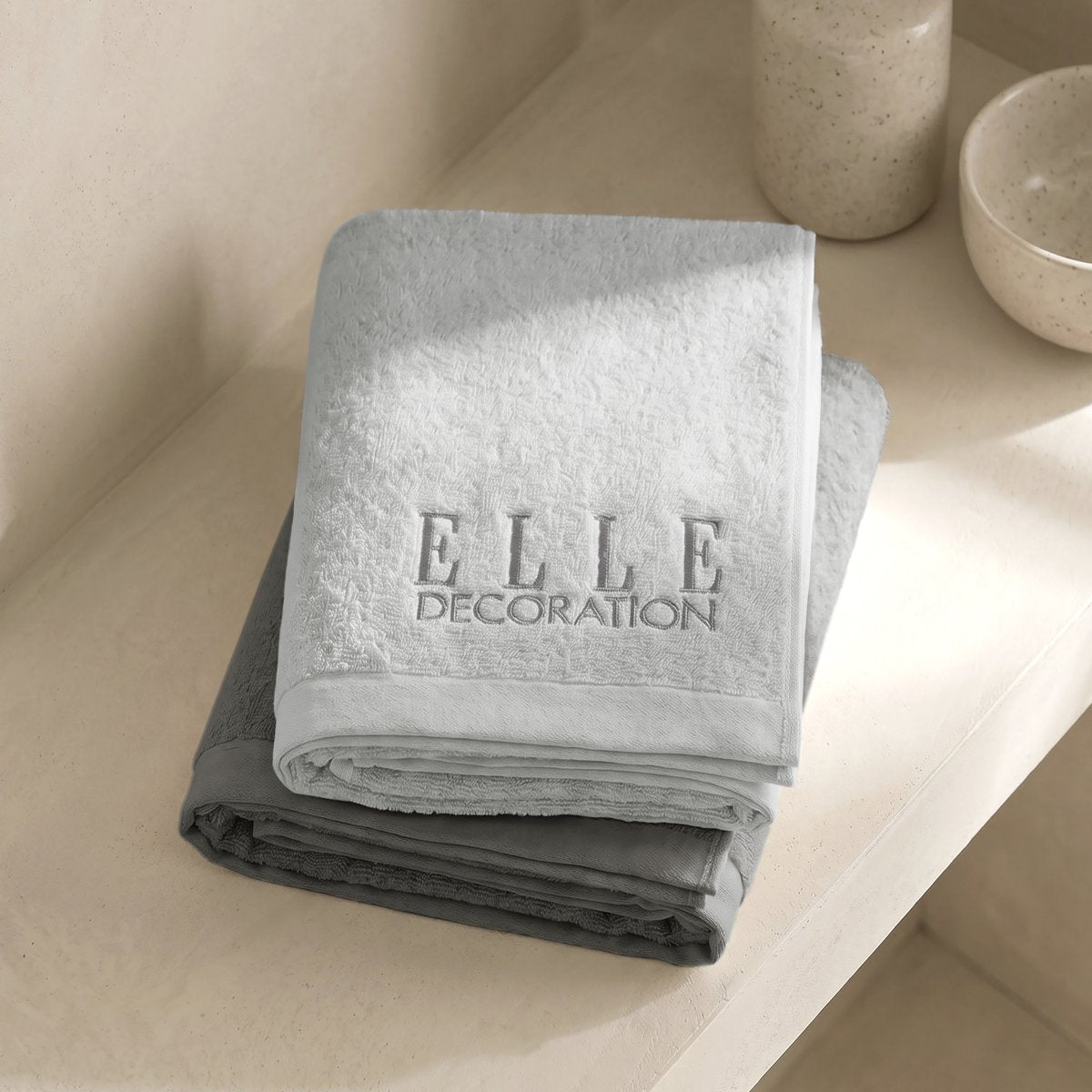 Juego de Toallas Bicolor Zen Silver - Graphite 600 gr