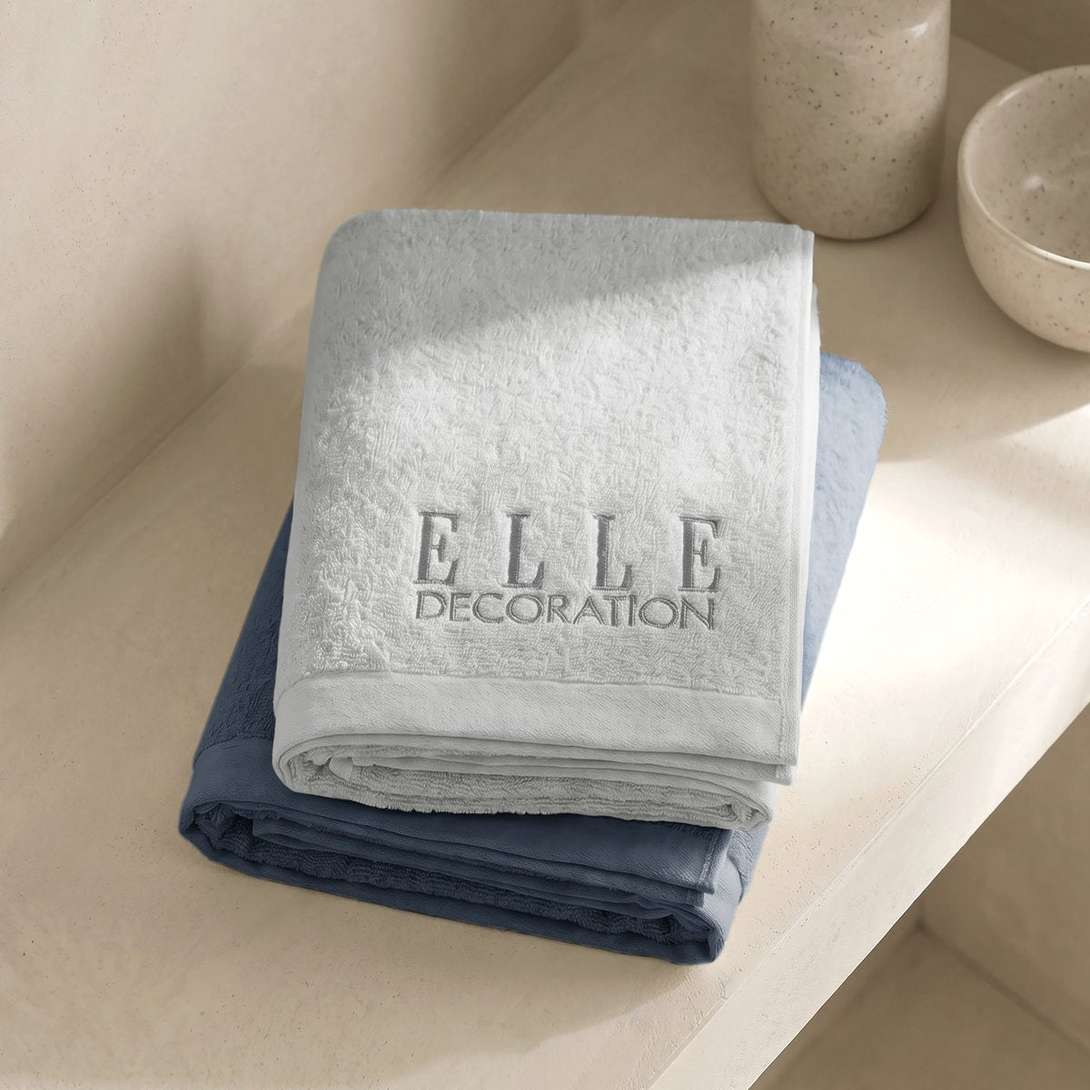 Juego de Toallas Bicolor Zen Marine - Silver 600 gr