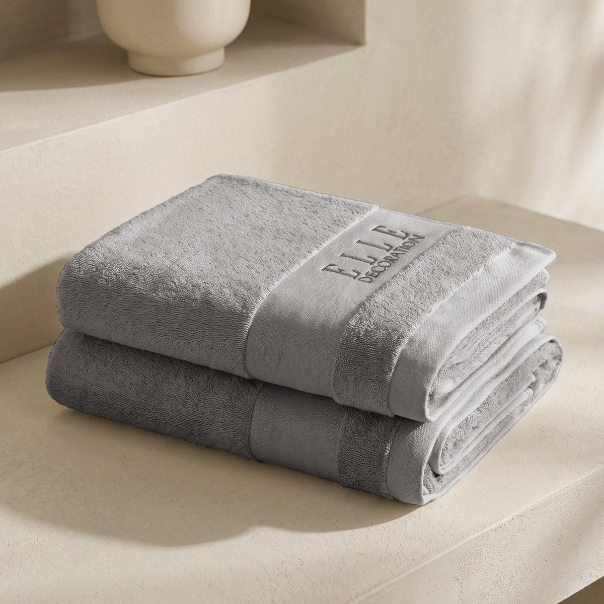 Juego Toallas de Mano Luxe Gris 700 gr
